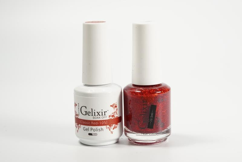 Gelixir Soak Off Gel All In One Set Classic Red GX105
