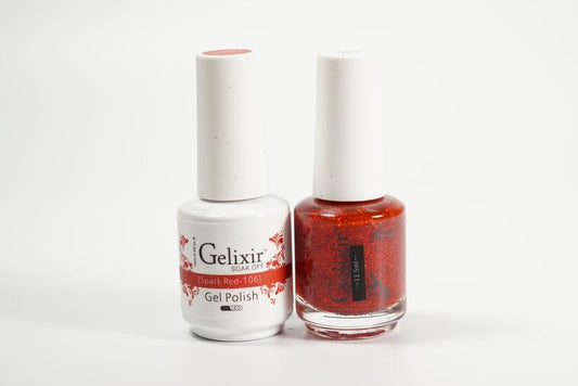 Gelixir Soak Off Gel All In One Set Spark Red GX106