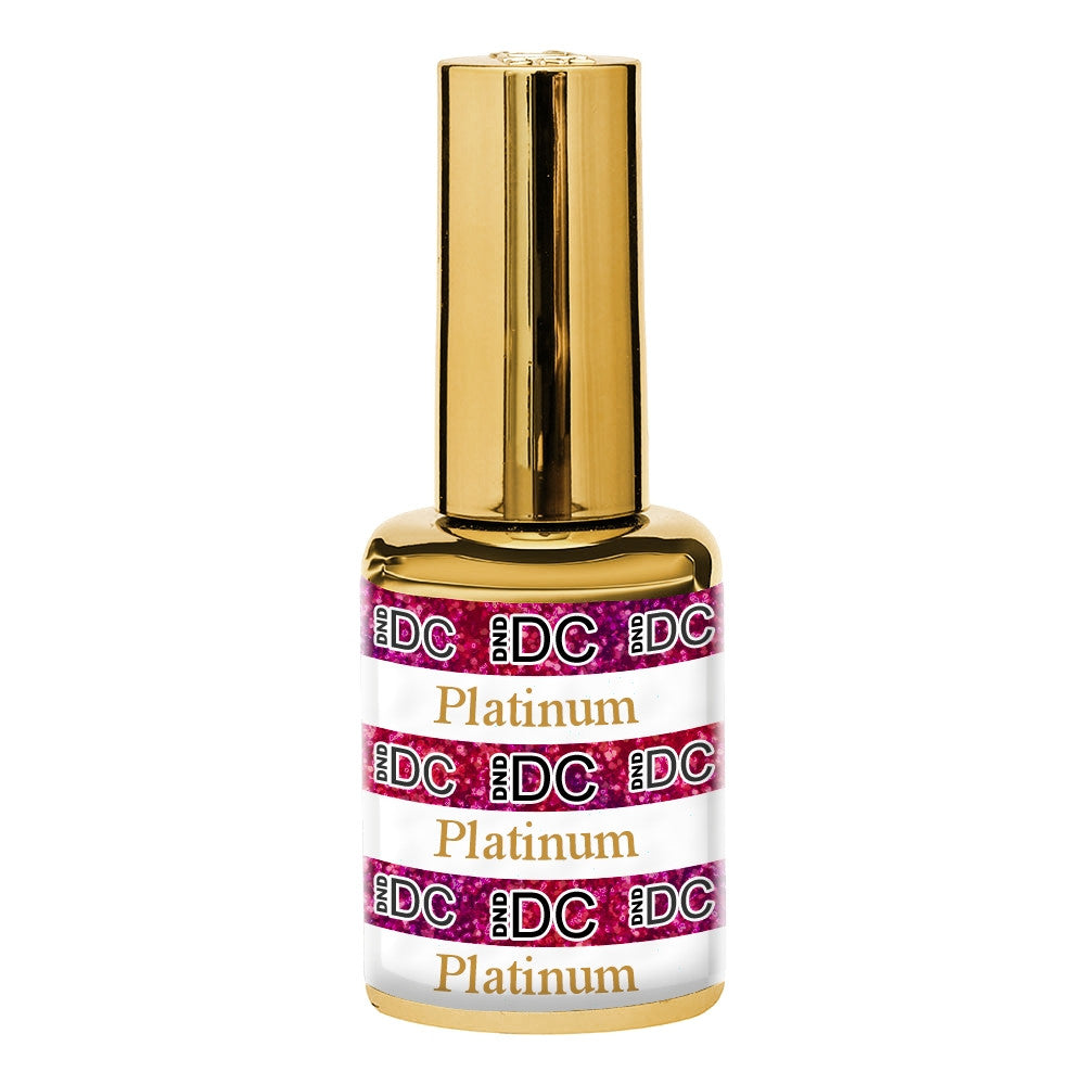 DND DC Gel Hot Pink Platinum 0.5 oz DC195