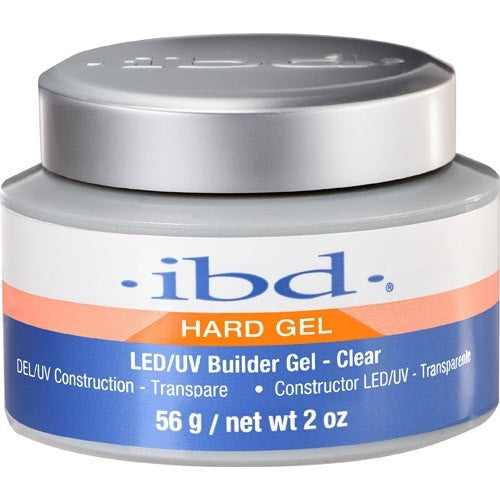 Ibd Hard Gel LED/UV Builder Gel - Clear 2 oz/56 g