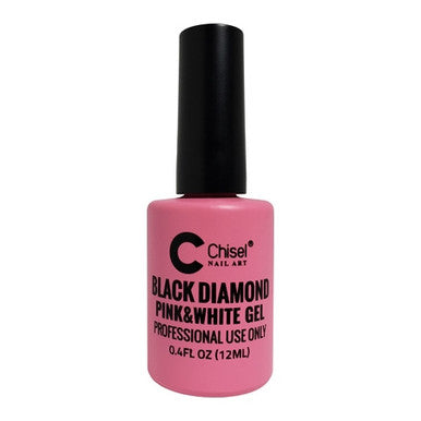 Chisel Black Diamond Pink & White Gel Top Coat 0.4 oz17805