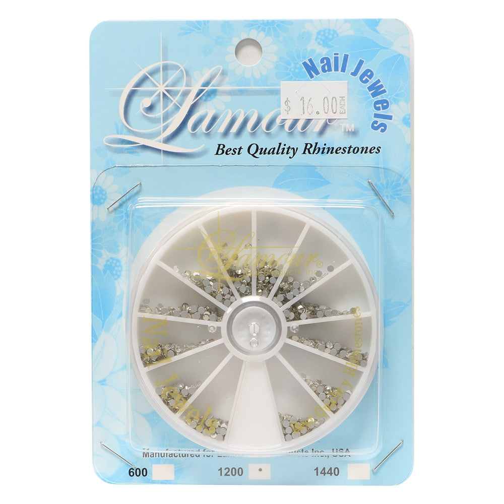 Lamour Rhinestones Crystal Clear 1200 pcs, SS 6