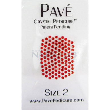 Pave Crystal Pedicure Mini Kit, 8pcs - Sun