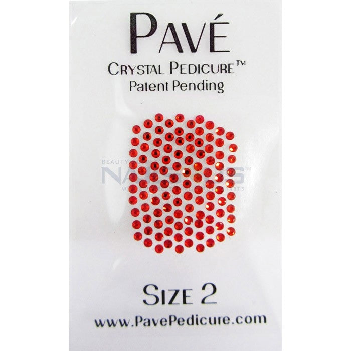 Pave Crystal Pedicure Mini Kit, 8pcs - Sun