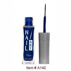 Nubar Nail Art Strippers Navy Blue Metallic A142