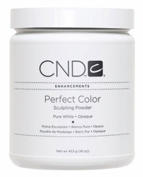 CND Perfect Color SP Pure White Opaque 16 oz - 453g 03054