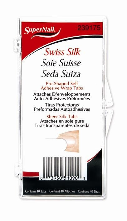 Supernail Swiss Silk Wrap Self Adhesive 40 Tabs