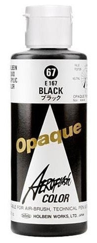 Holbein Liquid Acrylic Black Opaque E167 3.3oz. 100ml