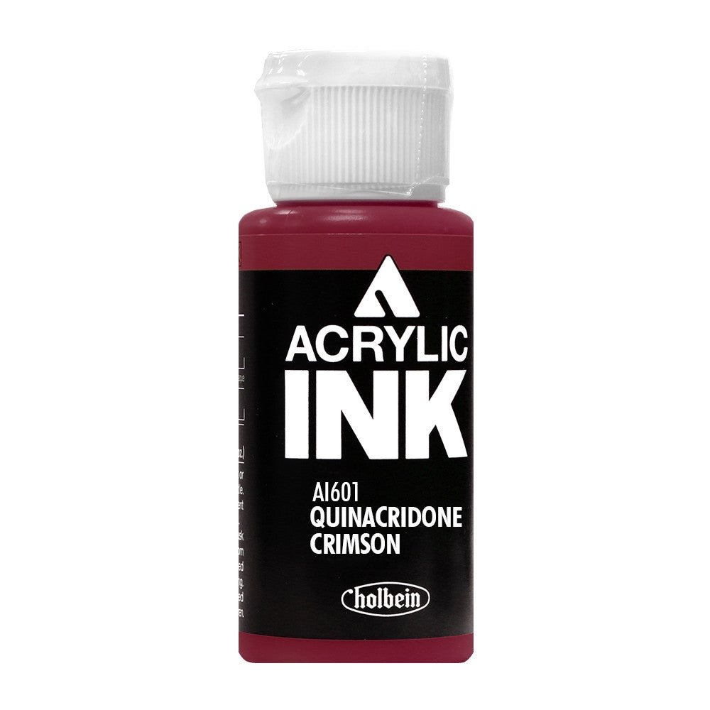 Holbein Acrylic Ink Quinacridone Crimson AI601D