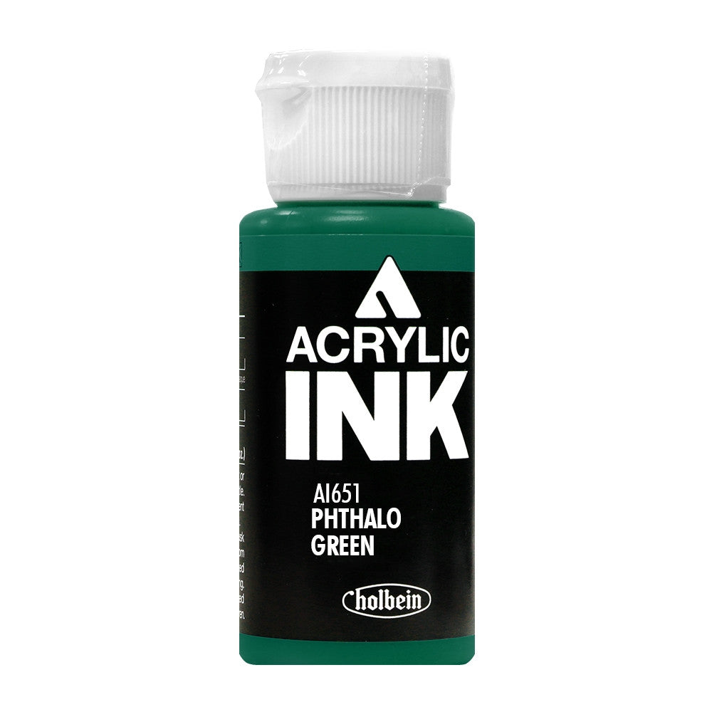 Holbein Acrylic Ink Phthalo Green AI651B