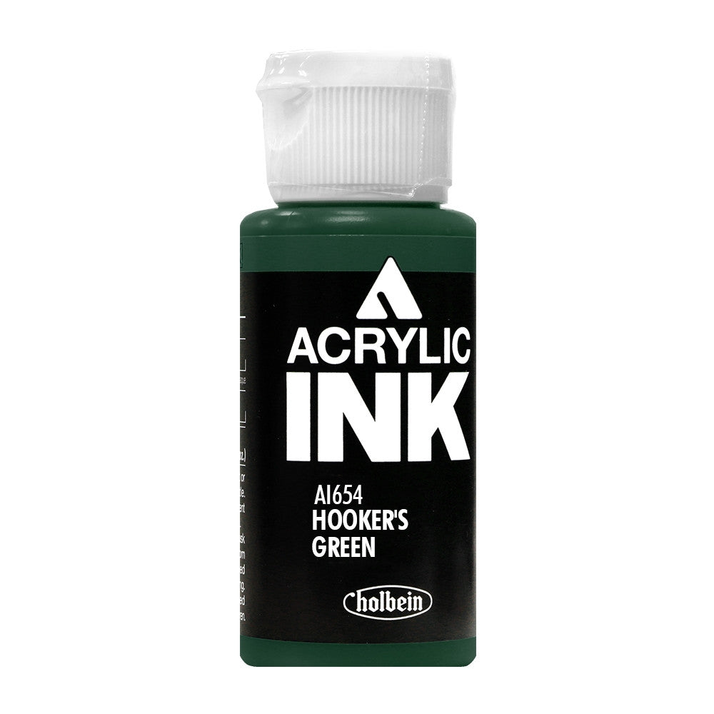 Holbein Acrylic Ink Hooker's Green AI654B