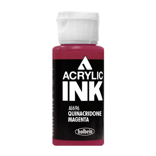 Holbein Acrylic Ink Quinacridone Magenta AI696C