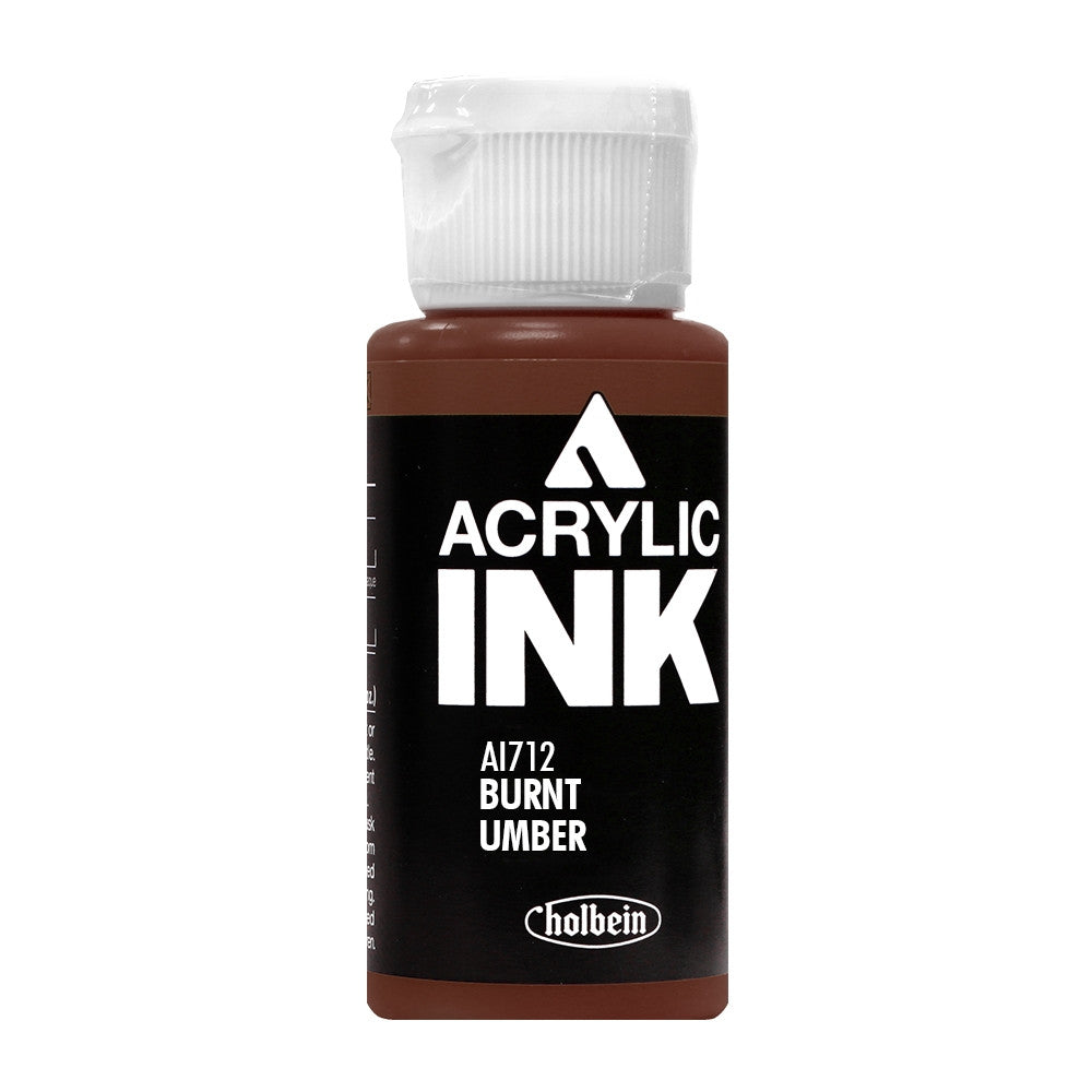 Holbein Acrylic Ink Burnt Umber AI712A