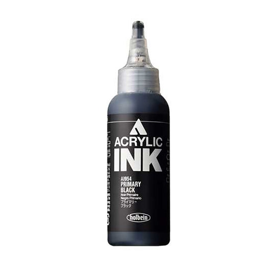 Holbein Acrylic Ink Super Opaque Black 100ml AI934C