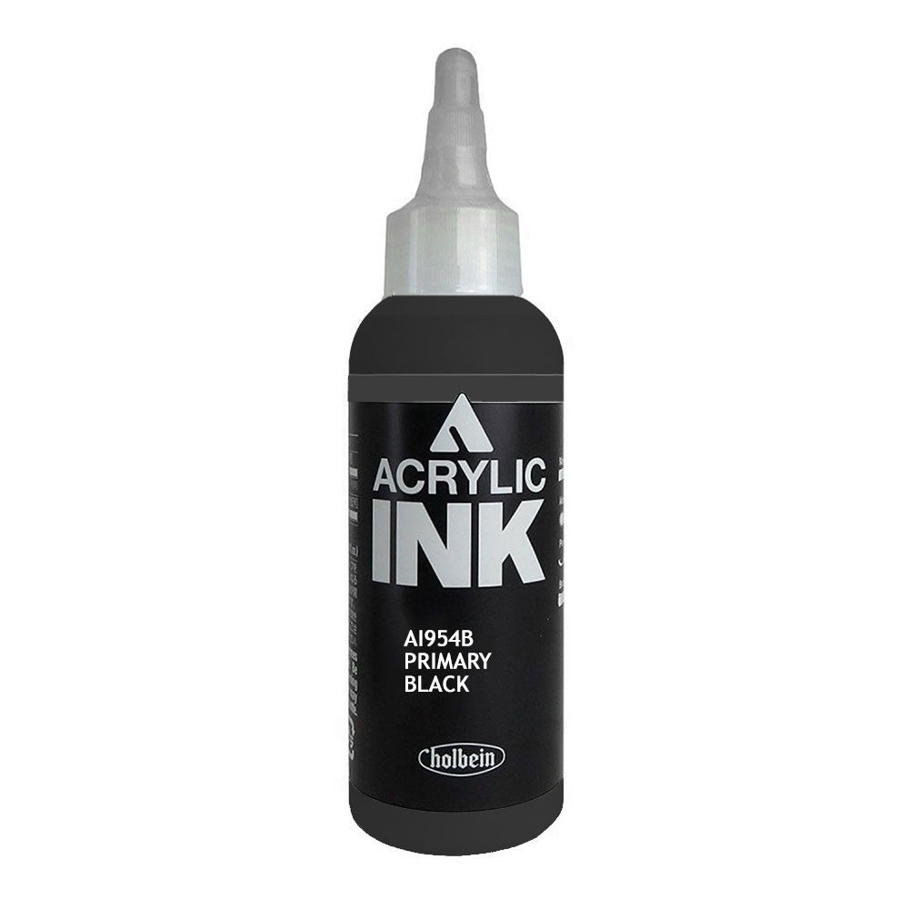 Holbein Acrylic Ink Primary Black 100ml AI954B
