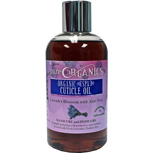 Pure Organic Cuticle Oil Lavender Blossom W Aloe Vera 8 oz.