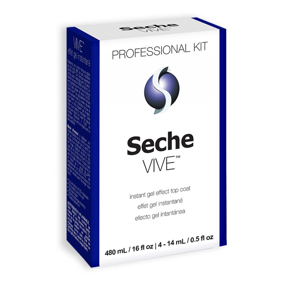 Seche Vive Gel Effect Top Coat Salon Refill Kit 16oz - 69941