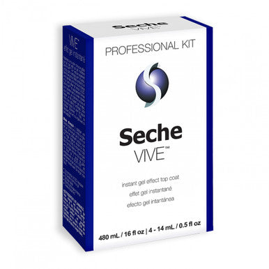 Seche Vive Gel Effect Top Coat Salon Refill Kit 16oz - 69941