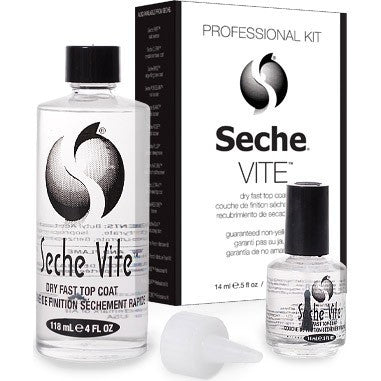 Seche Vite Dry Fast Top Coat Pro Kit (0.5oz & 4oz)