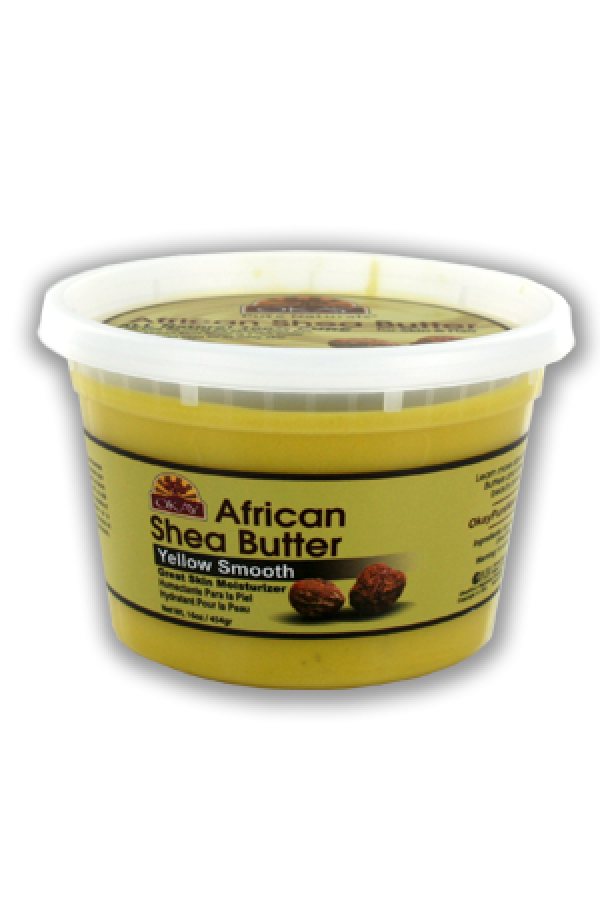 Okay-49 100% African Shea Butter _Yellow Smooth (16oz)