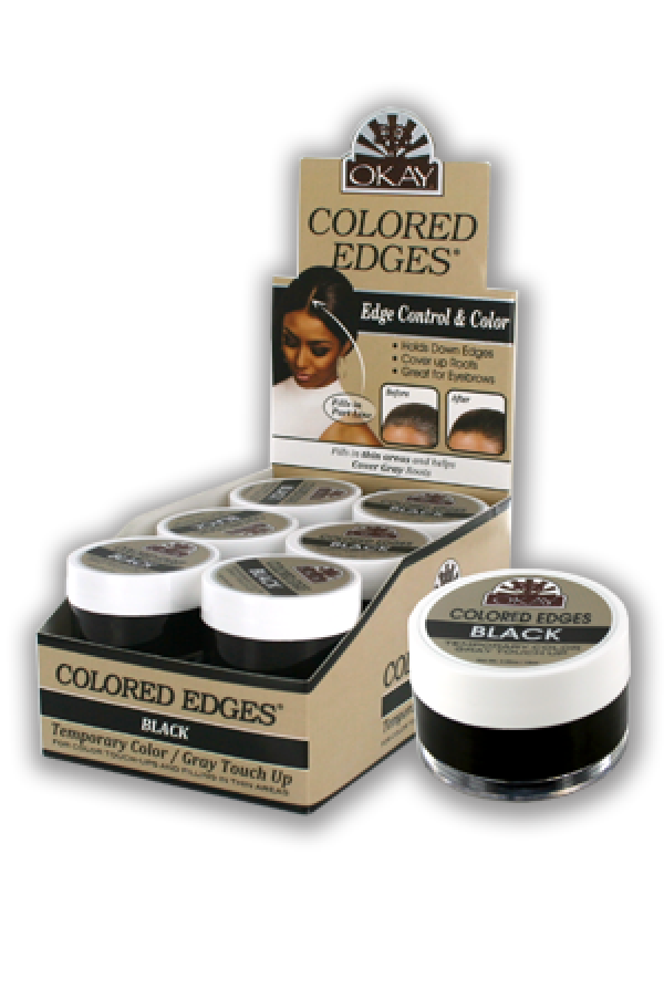 Okay-43 Colored Edges Black 0.5oz/12/dp