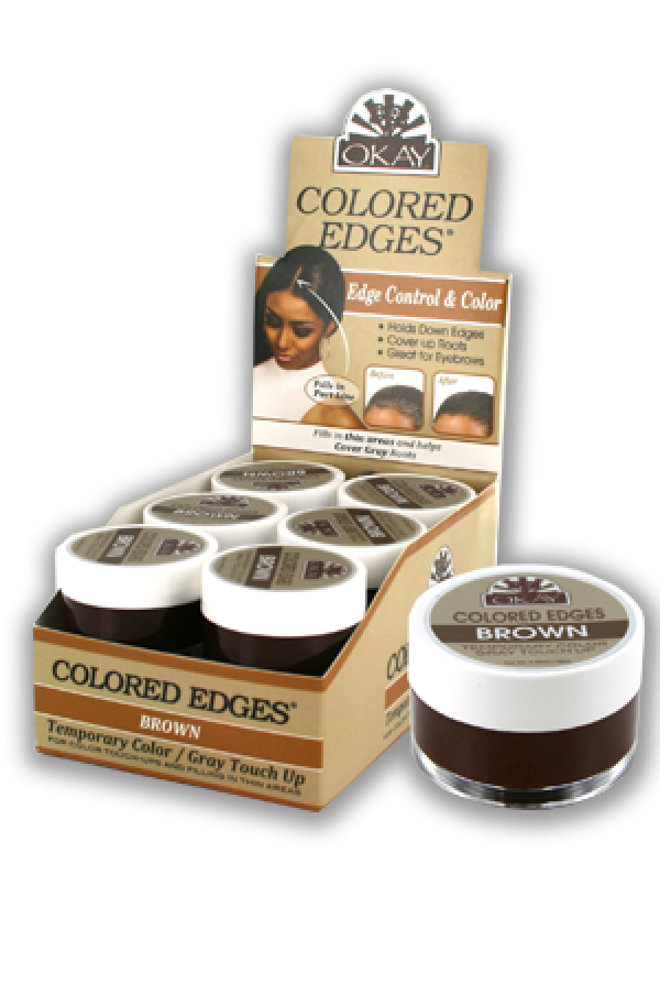 Okay-44 Colored Edges Brown 0.5oz/12/dp