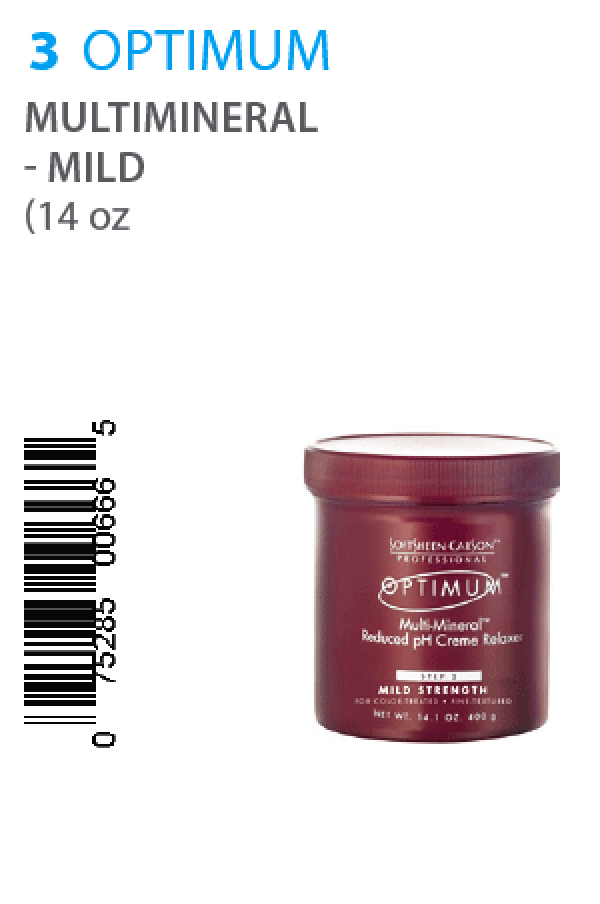 Optimum-3 Multi-Mineral PH Reduced Creme Relaxer - Mild (14oz)