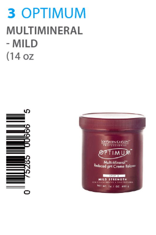 Optimum-3 Multi-Mineral PH Reduced Creme Relaxer - Mild (14oz)
