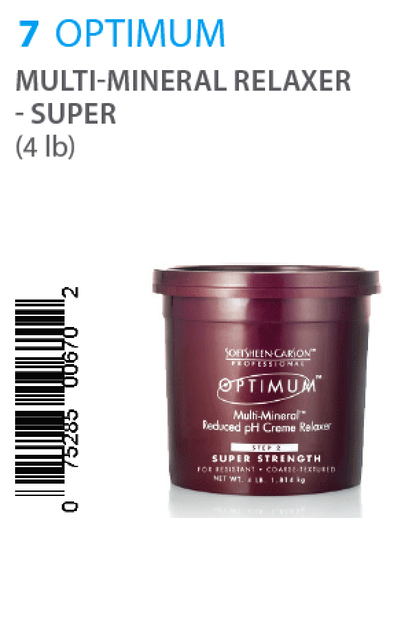 Optimum-7 Multi-Mineral PH Reduced Creme Relaxer - Super (4lb)
