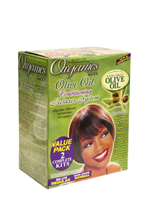 Africa's Best-20 Organics Olive Oil Relaxer System - Value Pack Regular