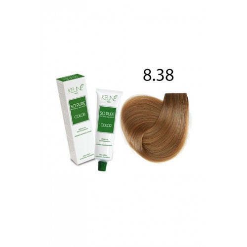 Keune So Pure Color - 8.38 Light Hazelnut Blonde