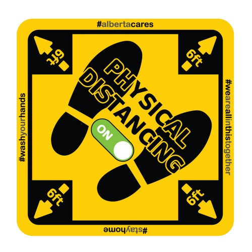 Physical Distancing Floor Sticker