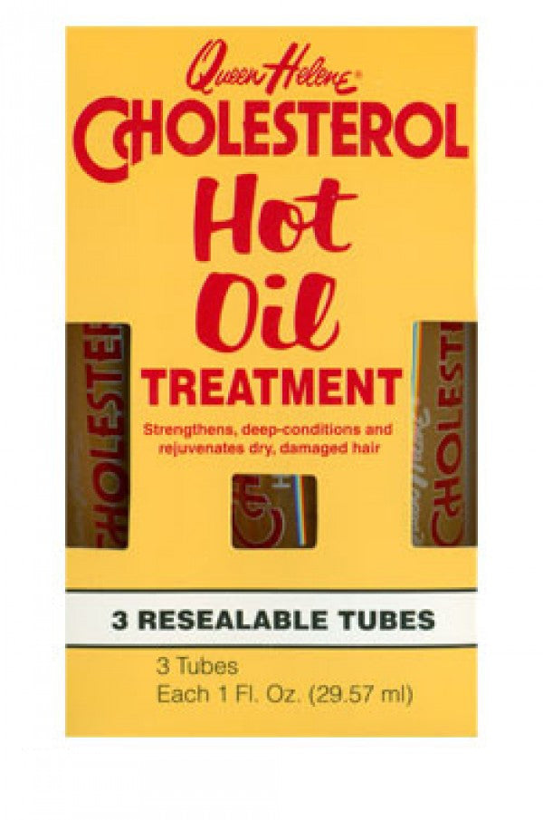 Queen Helene-53 Cholesterol Hot Oil Treatment (1 oz, 3 Resealable Tubes)