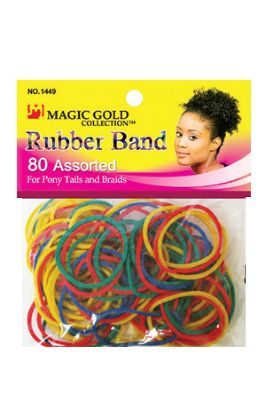 Magic Gold Rubber Band 80pcs (Large) -dz