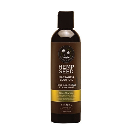 Hemp Seed Massage & Body Oil Nag Champa 8 fl oz/237ml