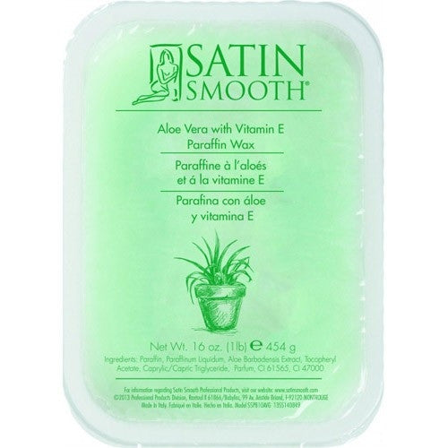 Satin Smooth Aloe Vera Paraffin Wax 16 oz SSPB10AVC