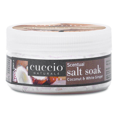 Cuccio Scentual Salt Soak 1.6 oz Coconut & White Ginger 3291