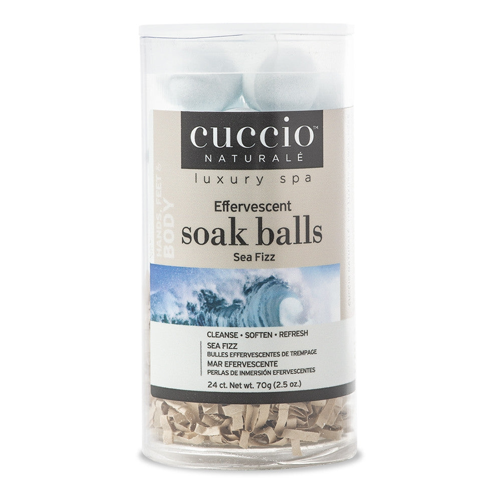 Cuccio Soak Balls 24 ct. / 70g Sea Fizz CNSP2092