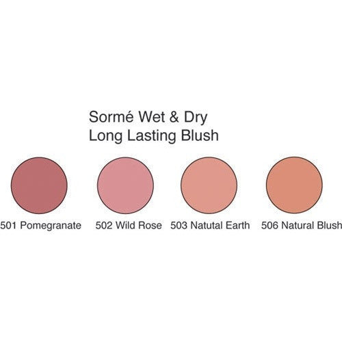 Sorme Long Lasting Blush Wet/Dry Natural Blush 0.14 oz.