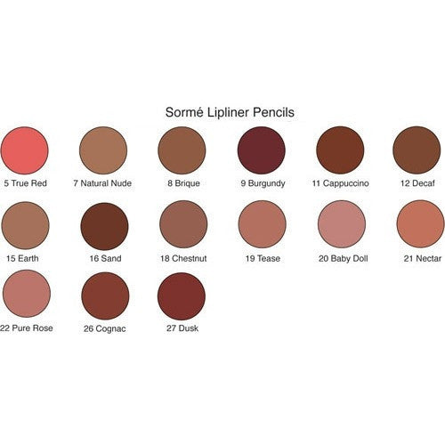 Sorme Smearproof Lipliner 0.06 oz/1.8 g - Decaf 12