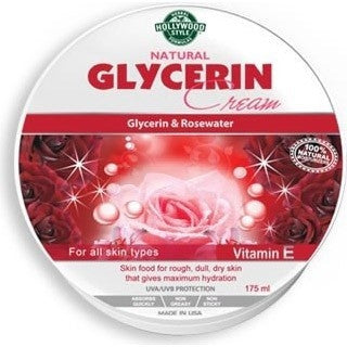 Hollywood Style Natural Glycerin Cream 6oz/175ml