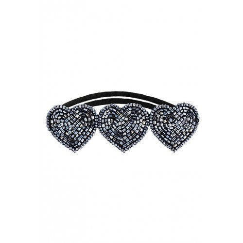 Tassel Elastic Hair Tie - Paddington Pewter