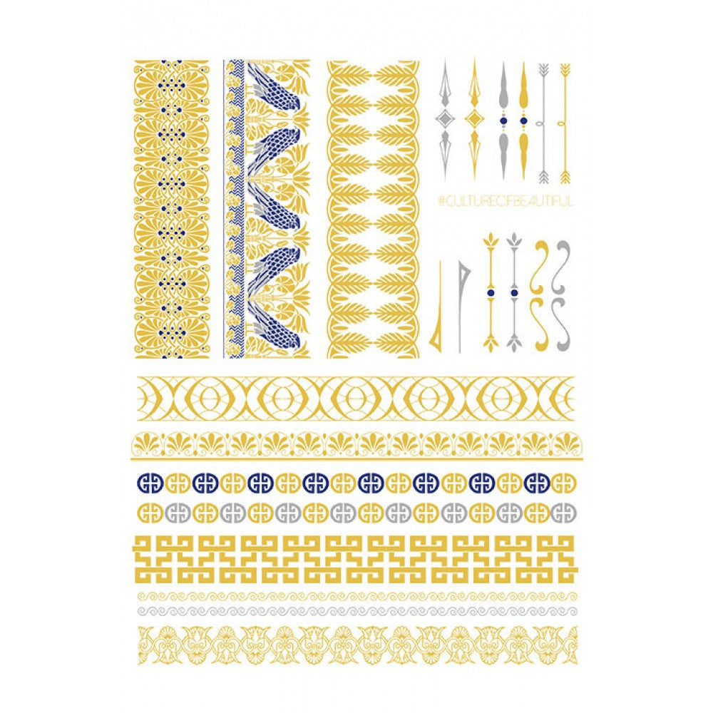 Tassel Metallic Temporary Tattoos