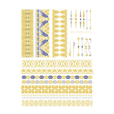 Tassel Metallic Temporary Tattoos