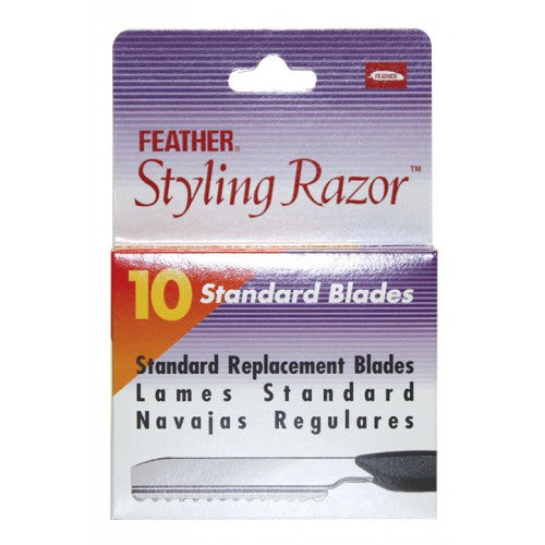 Feather Blades For Razor - Single Sided Refill 10pk