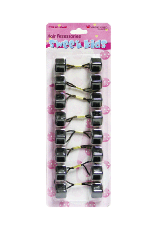 Magic Gold Bubble Square SQ1 Black 8/pk -pc