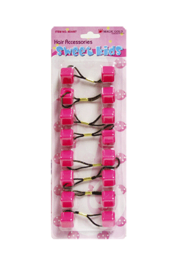 Magic Gold Bubble Square SQ5 Hot Pink 8/pk -pc