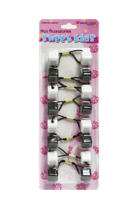 Magic Gold Bubble Square SQ6 Black/White 8/pk -pc