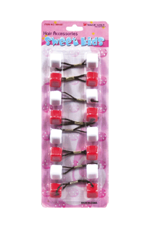 Magic Gold Bubble Square SQ9 Red/White 8/pk -pc