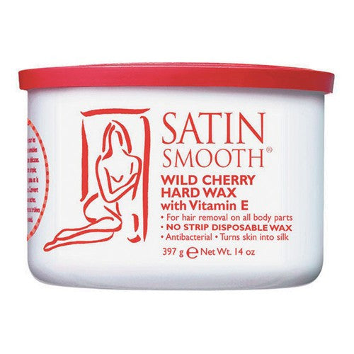 Satin Smooth Wild Cherry Hard Wax 14oz